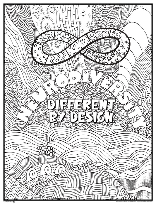 Neurodiversity Giant Coloring Poster