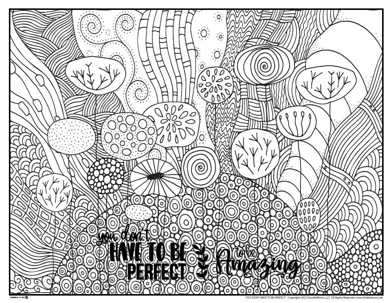 Not Perfect But Amazing Coloring Page