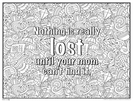 Nothing Lost Personalized Giant Coloring Poster 46"x60"