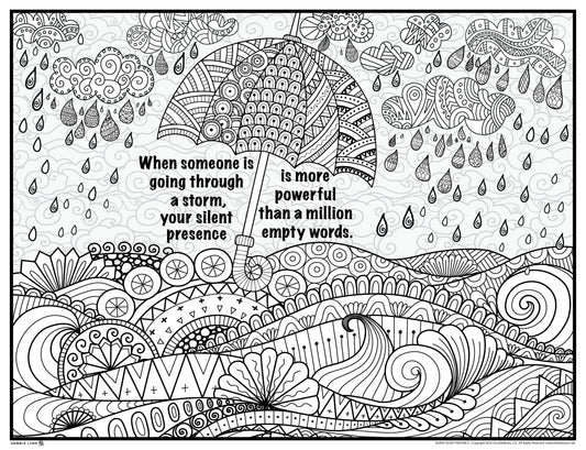 Nurses Silent Presence Giant Coloring Poster 46"x60"