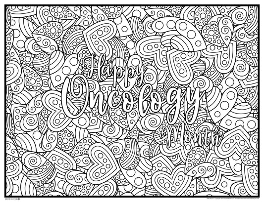 Oncology Month Giant Coloring Poster 46" x 60"