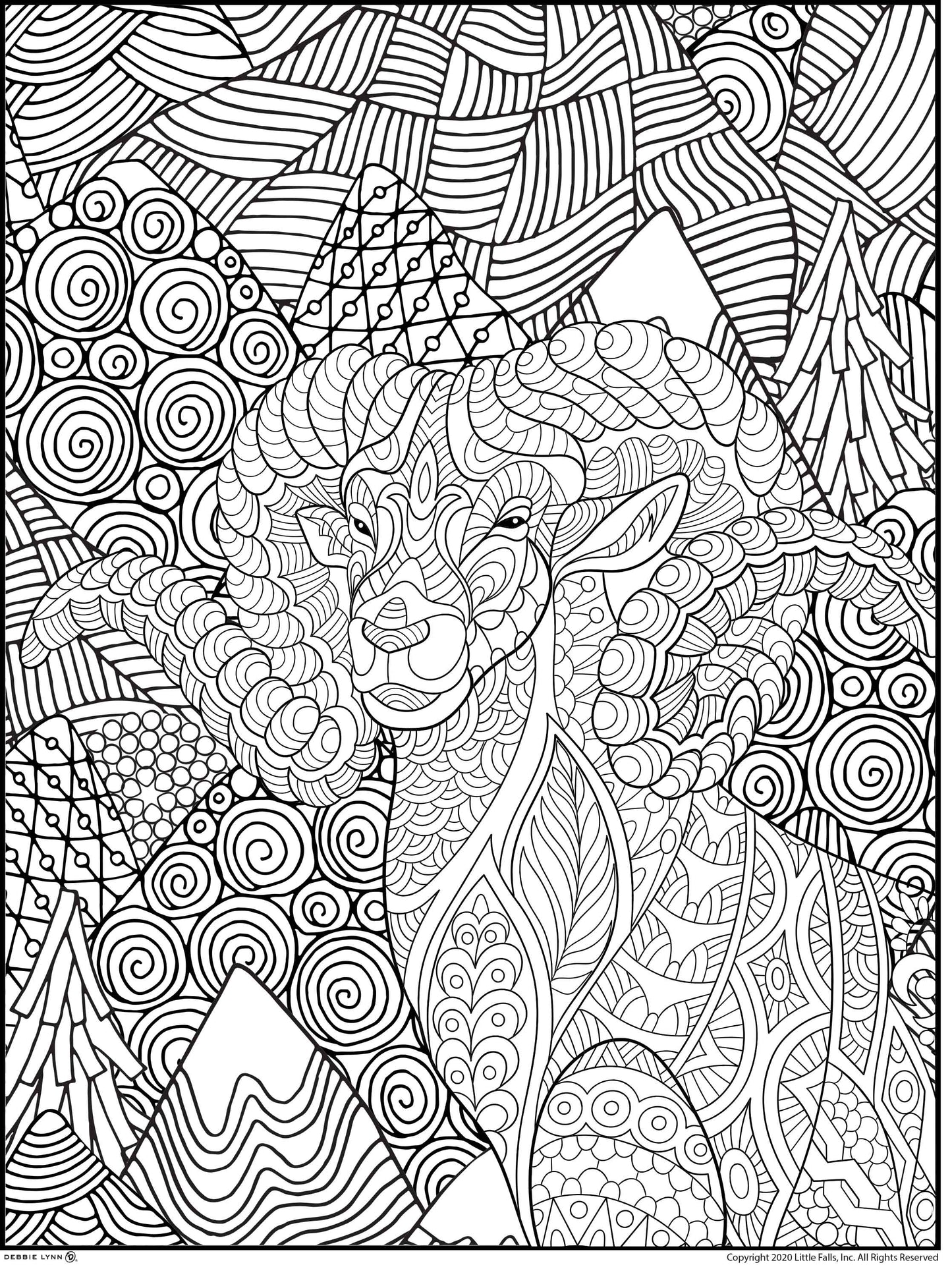 Ram Personalized Giant Coloring Poster 46"x60"