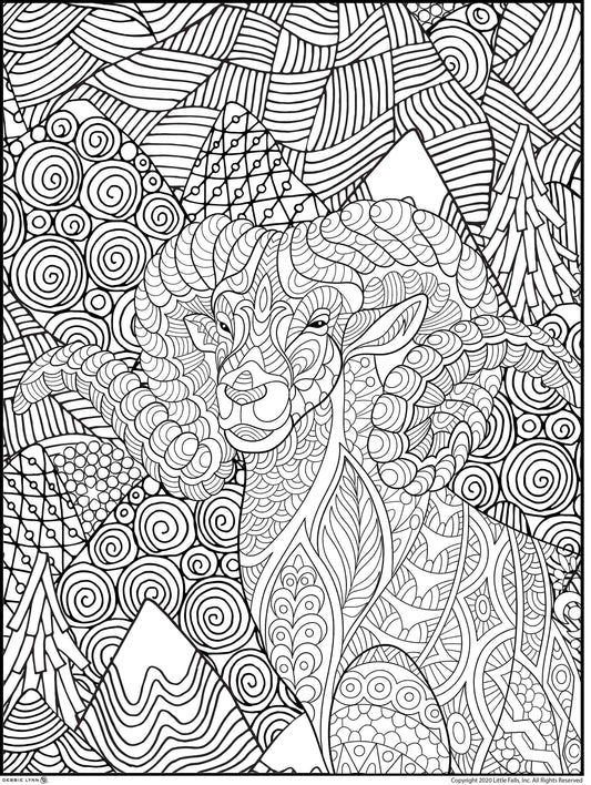 Ram Personalized Giant Coloring Poster 46"x60"