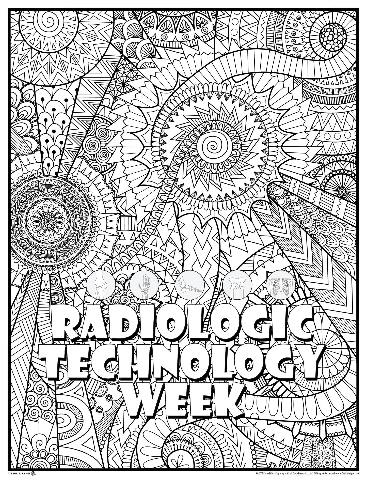 Radiology Technology Week Giant Coloring Poster 46x60"