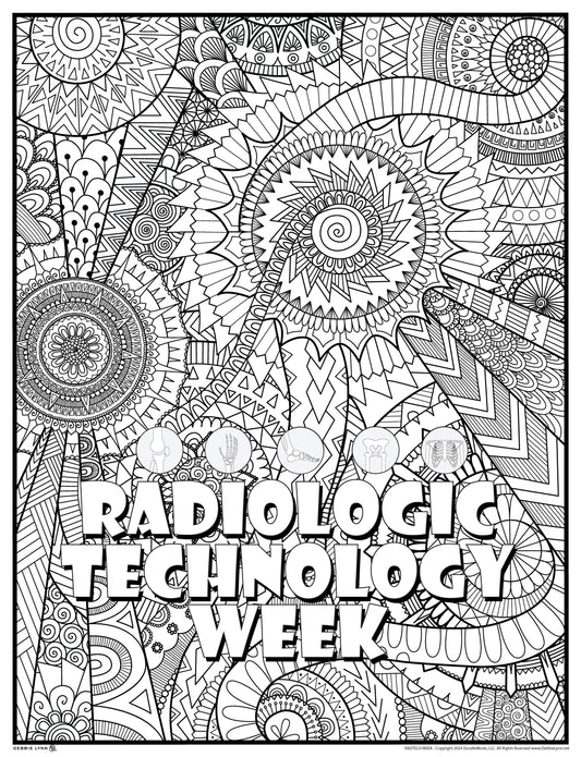 Radiology Technology Week Giant Coloring Poster 46x60"