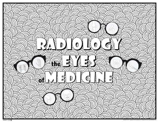 Radiology Eyes of Medicine Giant Coloring Poster 46x60"