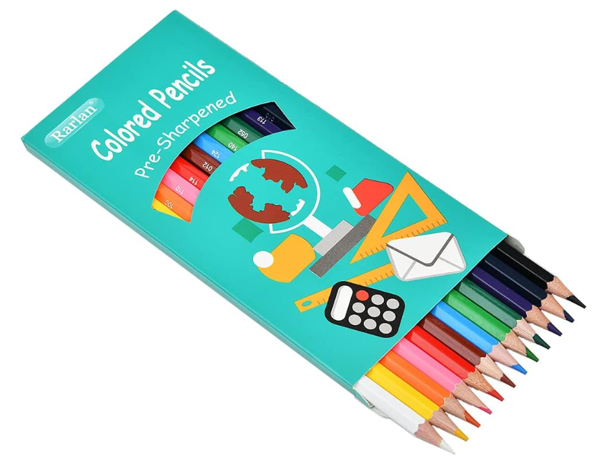 12 Pre-sharpened Color Pencil Pack