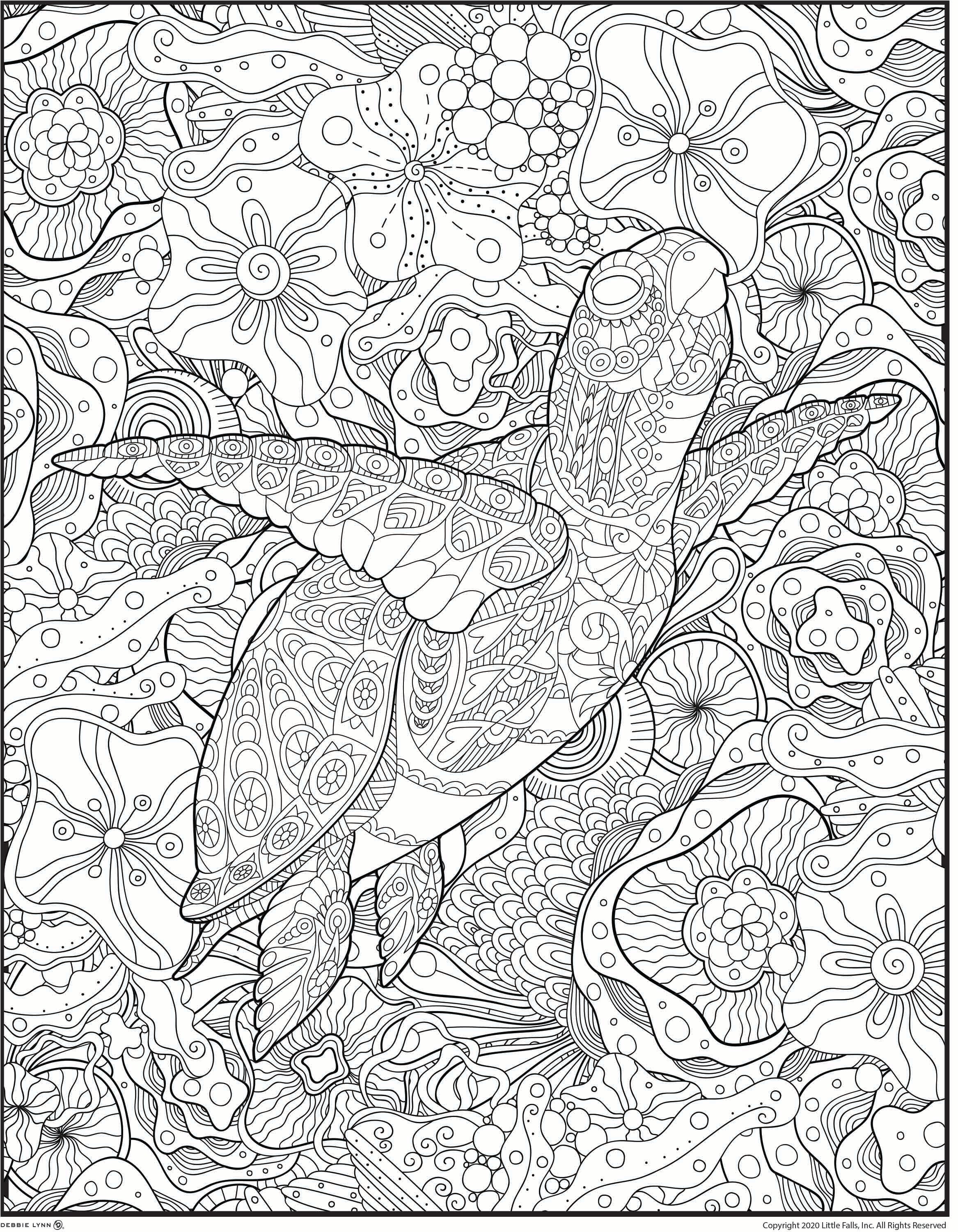 Turtle Personalized Giant Coloring Poster 46