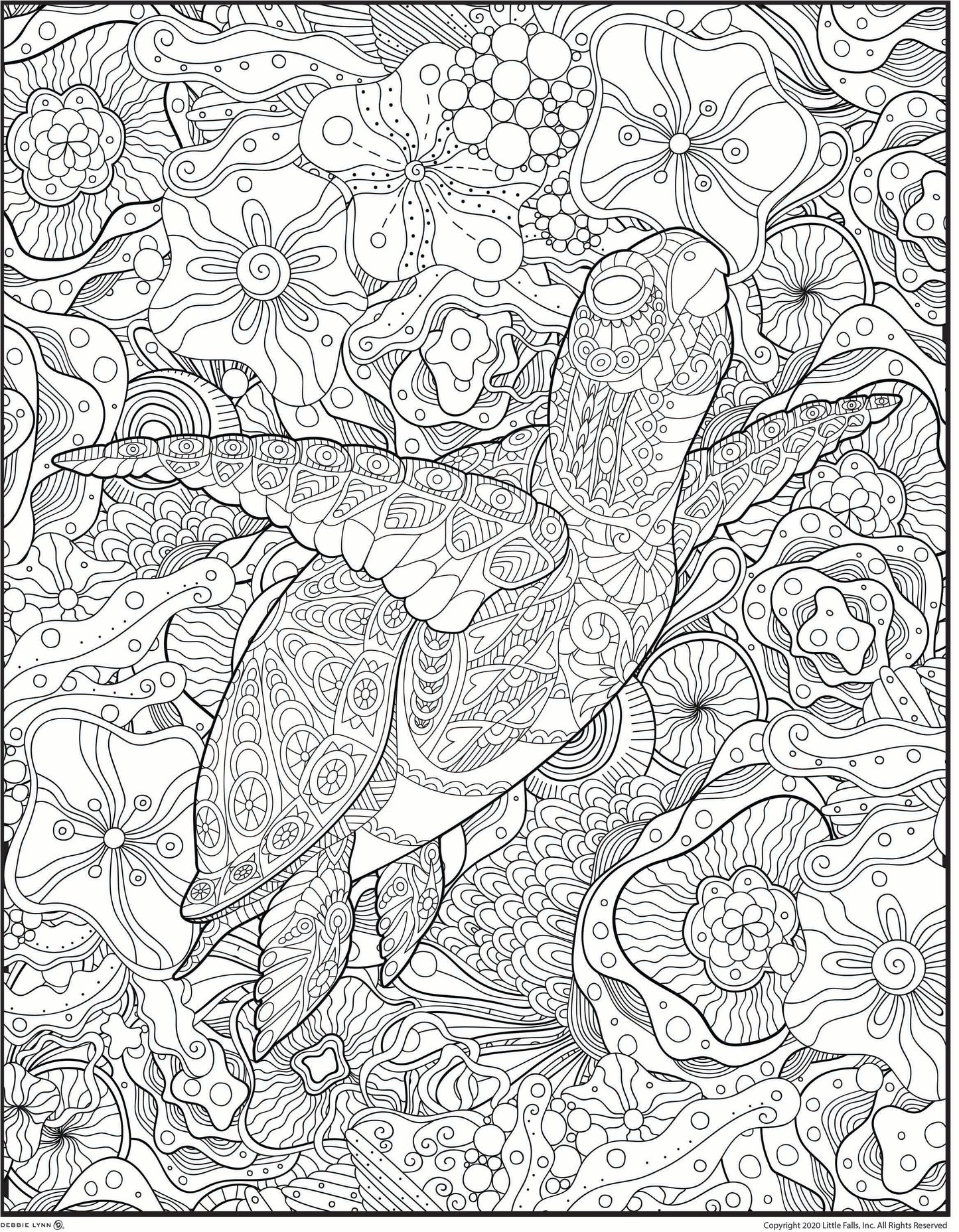 Turtle Personalized Giant Coloring Poster 46"x60"