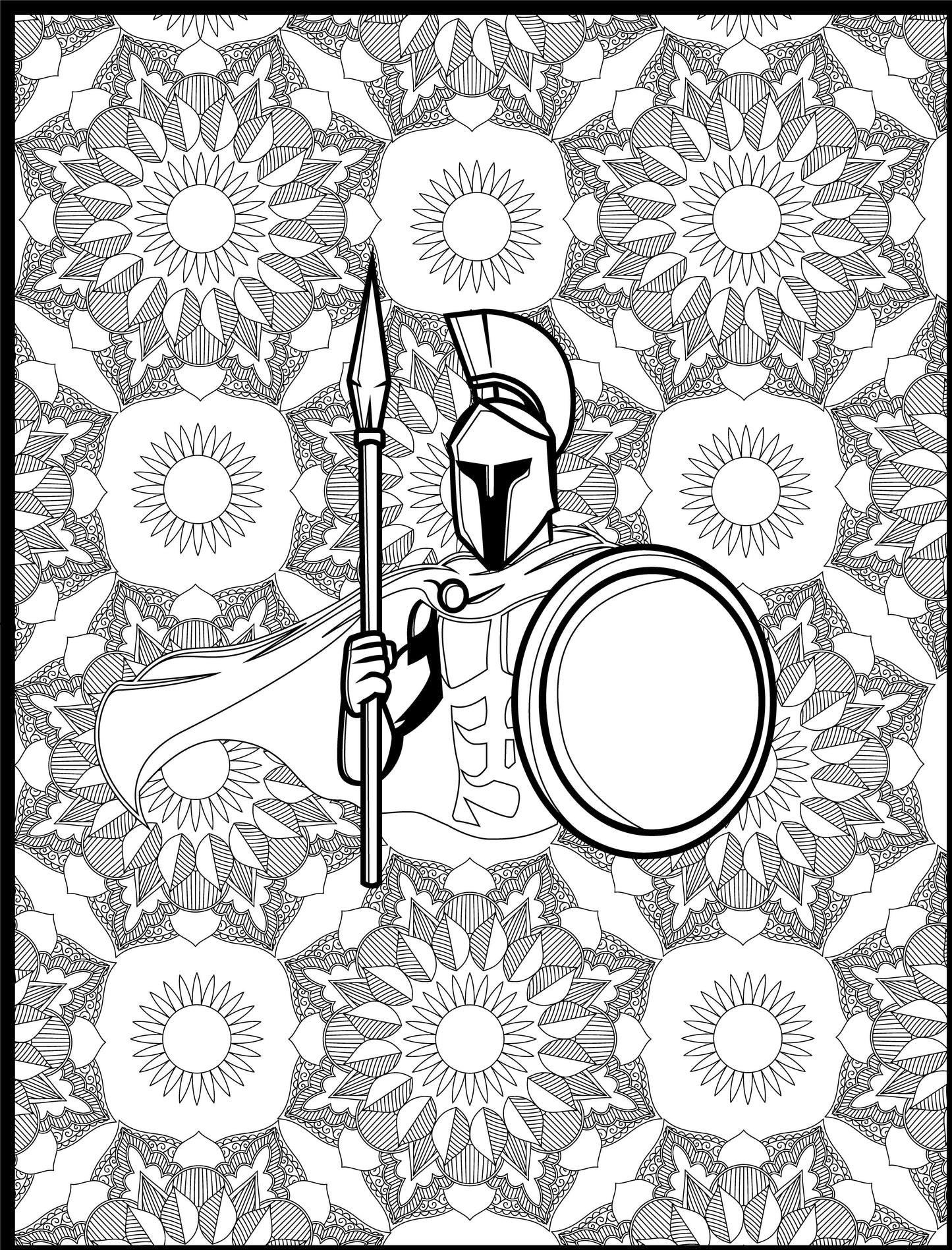 Spartan Personalized Giant Coloring Poster 46"x60"
