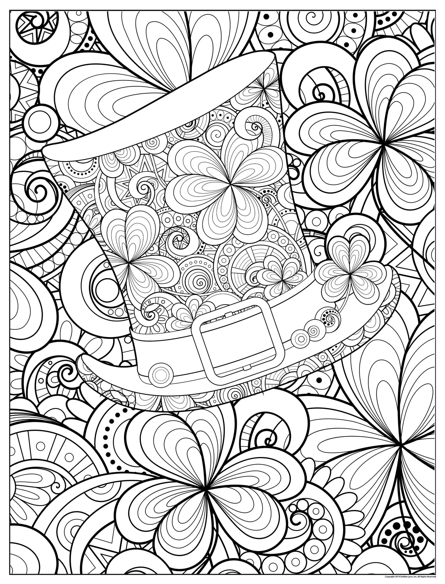 St Patrick's Day Personalized Giant Coloring Poster 46"x60"