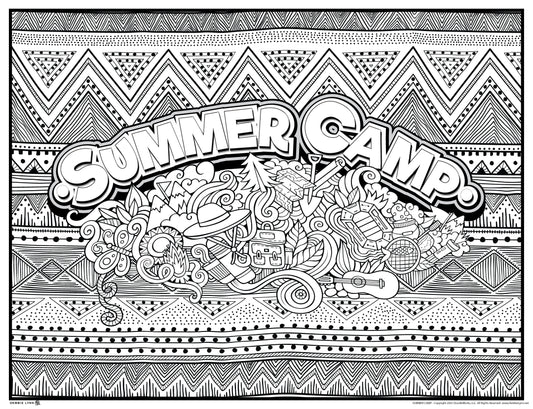 Summer Camp Giant Coloring  46x60"