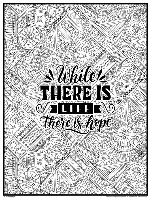 There is Hope Giant Coloring Poster