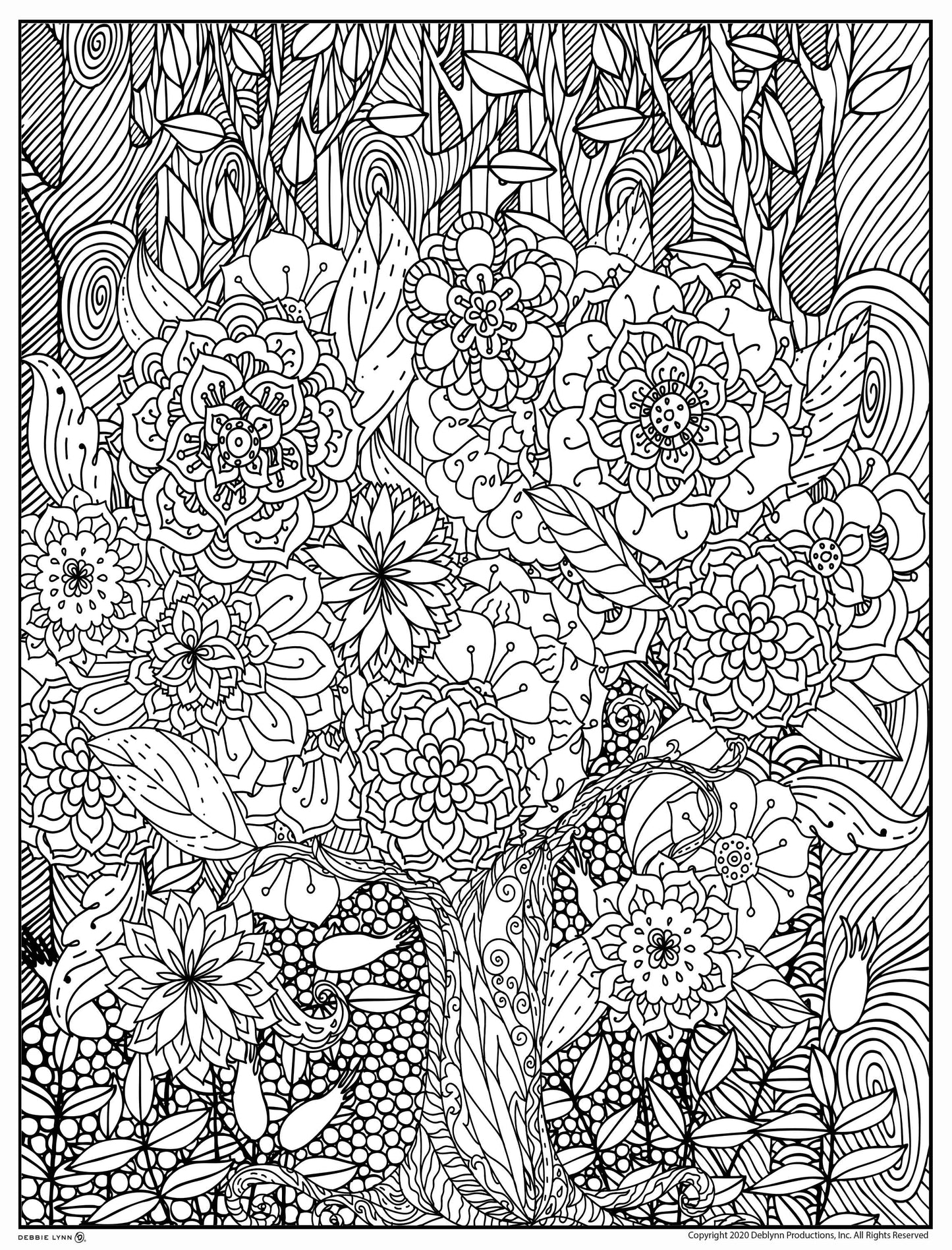 Tree of Life Personalized Giant Coloring Poster 46"x60"