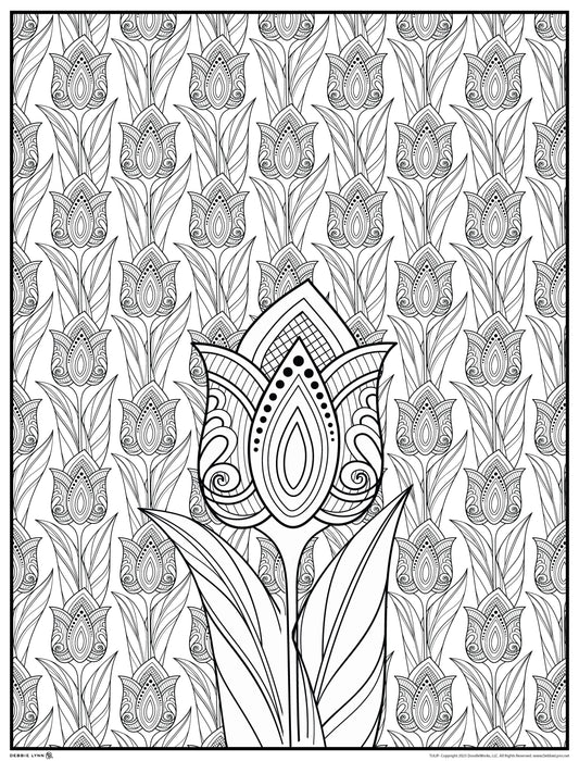 Tulip Personalized Giant Coloring Poster 46"x60"