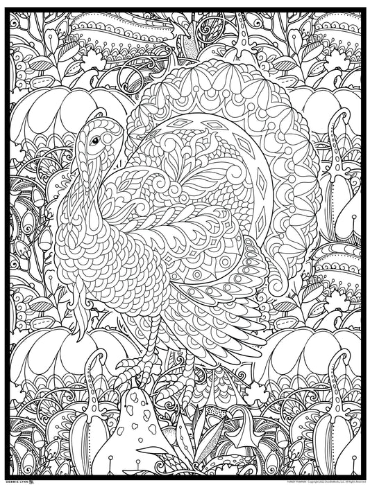 Turkey Personalized Giant Coloring Poster 46"x60"