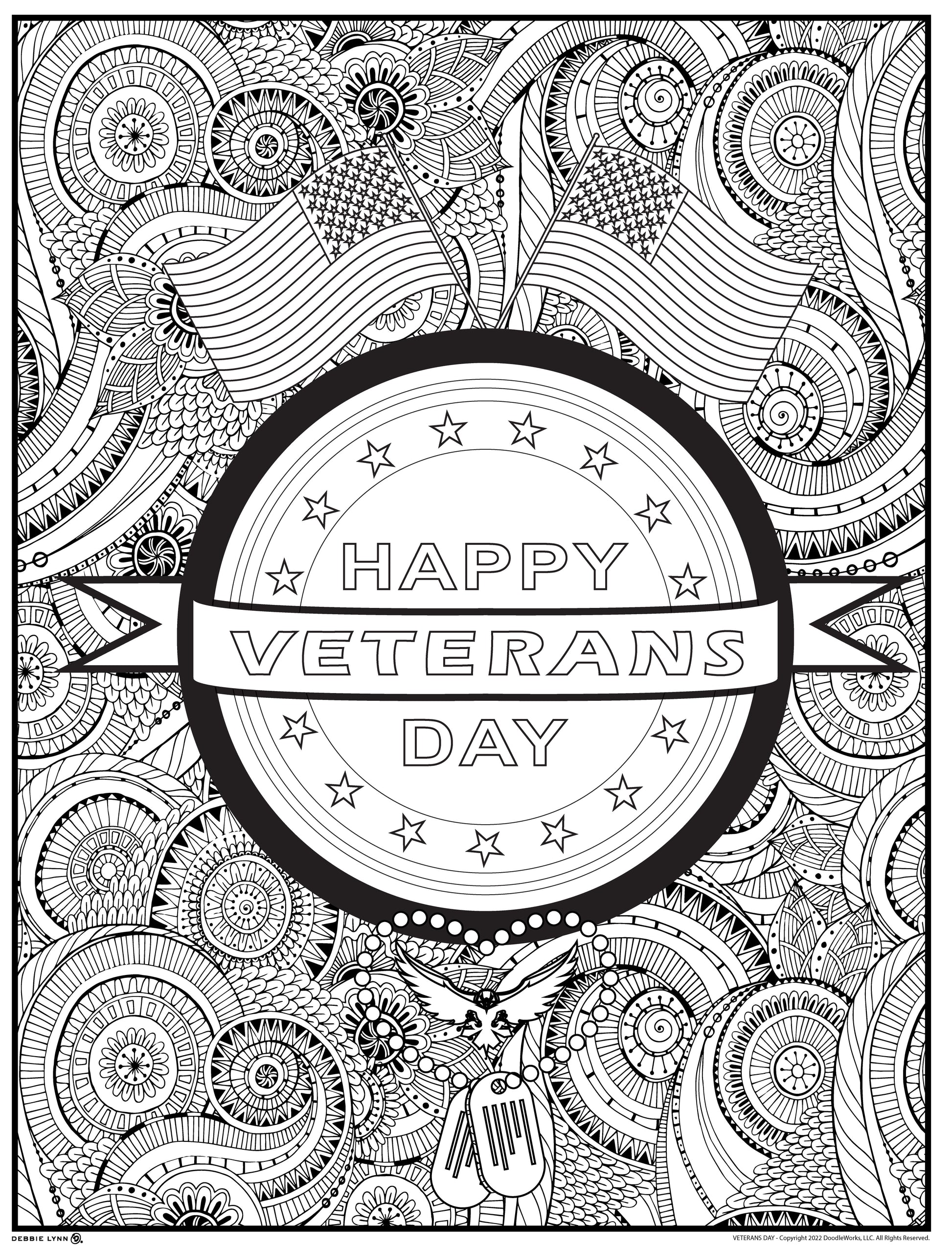 veterans-day-personalized-giant-coloring-poster-46-x60-debbie-lynn for Free Printable Veterans Day Posters Veterans Day Personalized Giant Coloring Poster 46