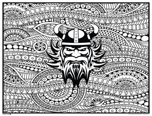 Viking Personalized Giant Coloring Poster 46"x60"