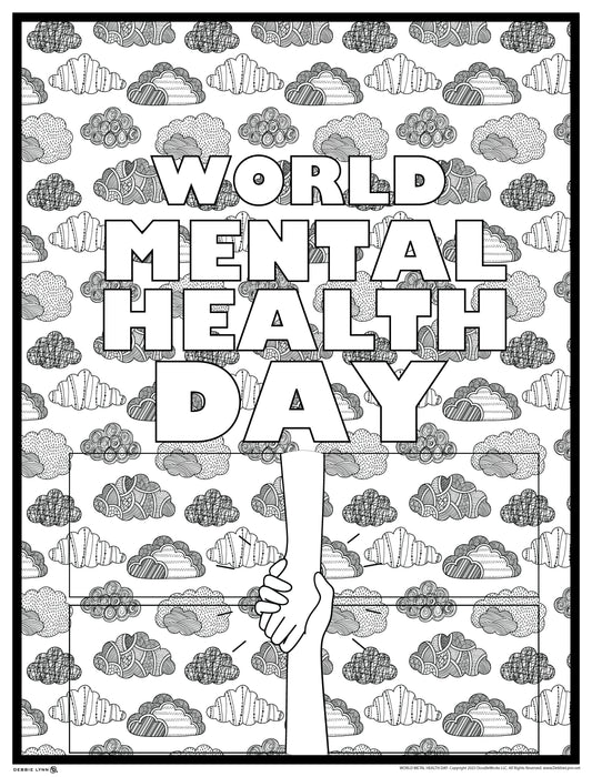 World Mental Health Giant Coloring Poster