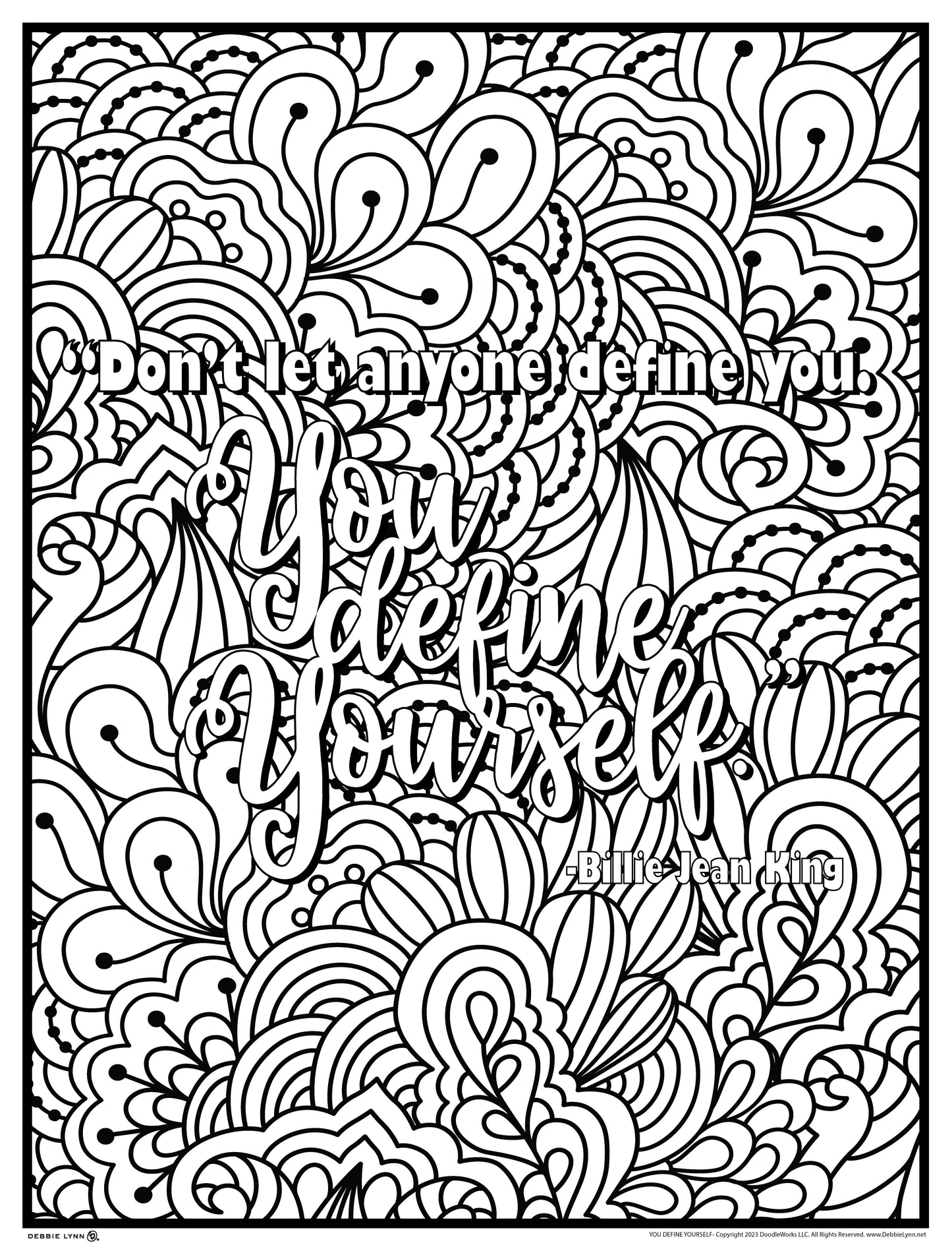 You Define Yourself Personalized Giant Coloring Poster 46" x 60"