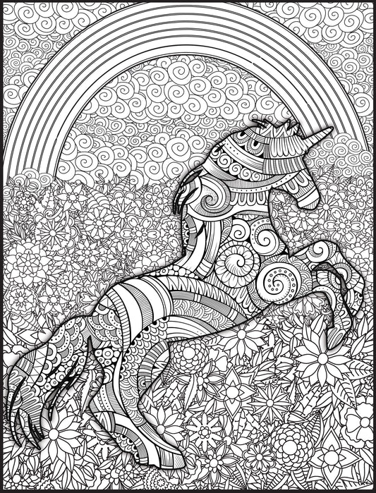 Unicorn Personalized Giant Coloring Poster 46"x60"