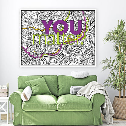 You Matter Personalized Giant Coloring Poster 46"x60"