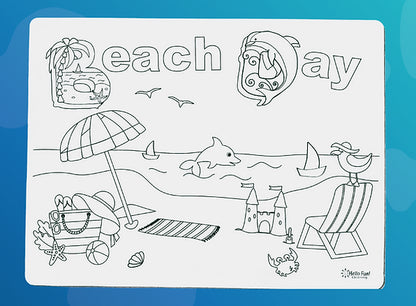 Beach Day Silicone Coloring Mat