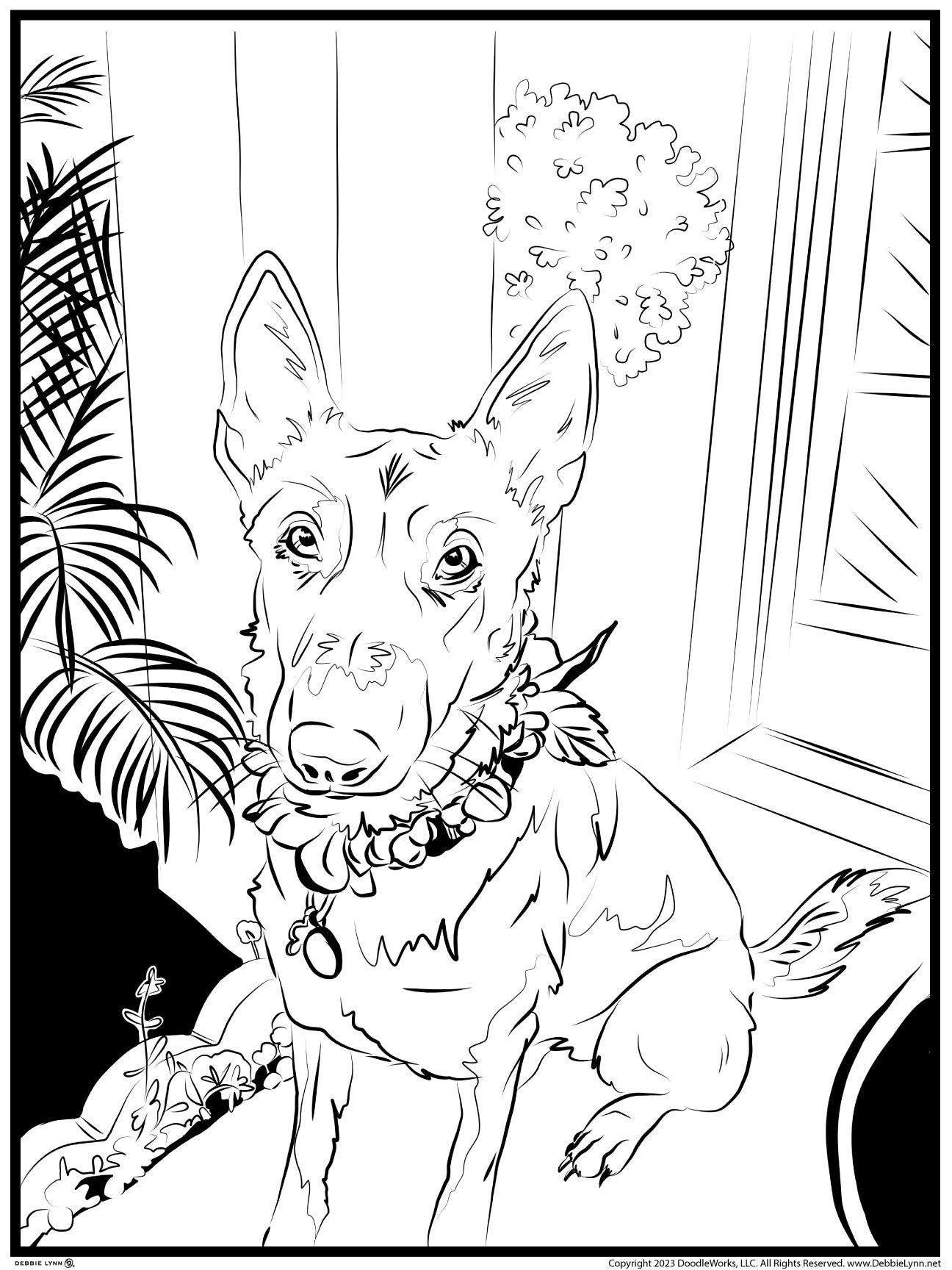 doberman coloring pages