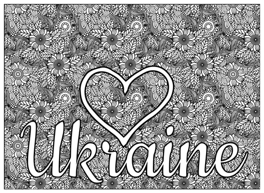 Love Ukraine Coloring Pages